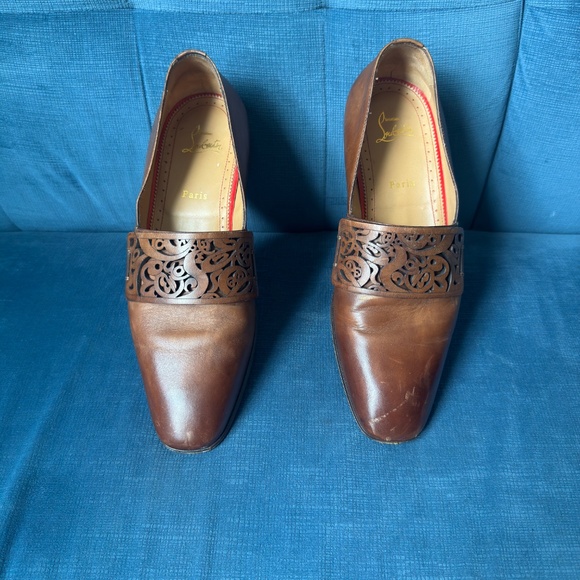 Christian Louboutin Cognac Loafers - Picture 6 of 9